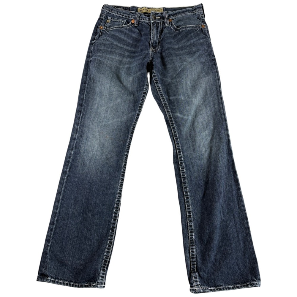 Big Star Voyager Straight The Legendary Blue Jeans Mens 33L Blue Denim Relaxed
